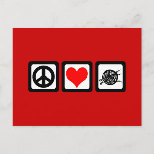 Cartão Postal Kit de amor pela paz