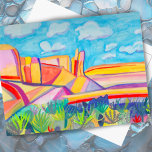 Cartão Postal Kitchen Mesa Wackcolor Art<br><div class="desc">Você esteve na Mesa da Cozinha no Novo México? É lindo! Espero que goste da minha maldita versão colorida da água.</div>