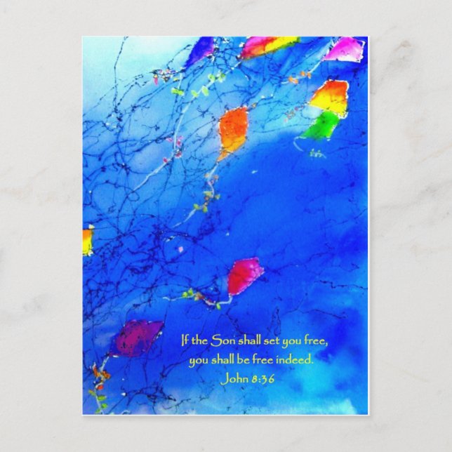 Cartão Postal Kite Sky (Frente)