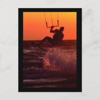 Cartão Postal Kite Surfer