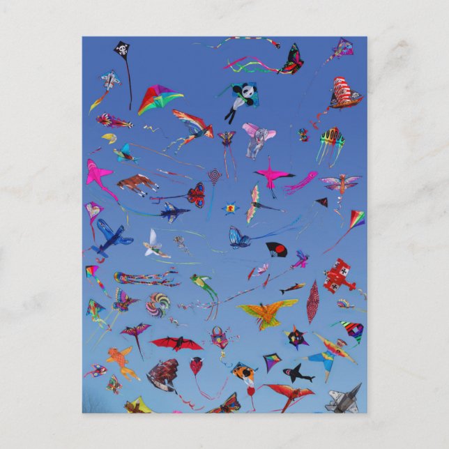 Cartão Postal Kites Kites Kites In the Sky (Frente)