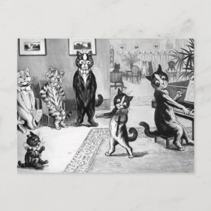 Cartão Postal Kitten dando um considerando