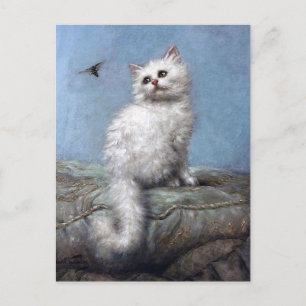 Cartão Postal Kitten e Bee, Carl Kahler