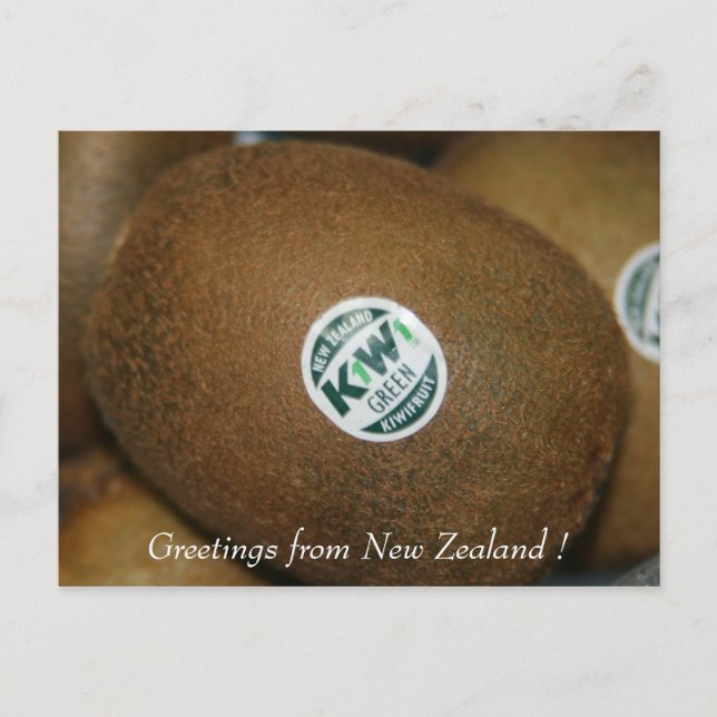 Cartão Postal kiwi (Frente)