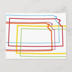 Cartão Postal kKansas pride blur