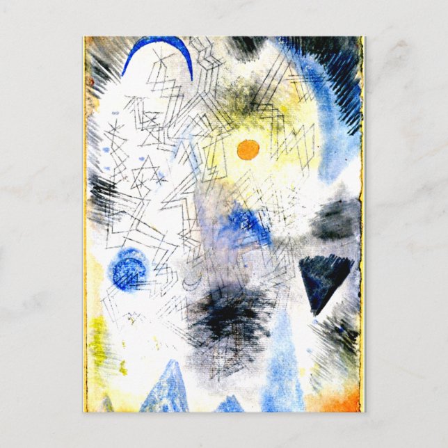 Cartão Postal Klee - Alvos no Nevoeiro (Frente)