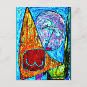 Cartão Postal KLEE - Angel Still-feminina, trabalho de arte de 1