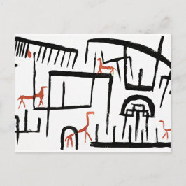 Cartão Postal Klee - Animais em um gabinete