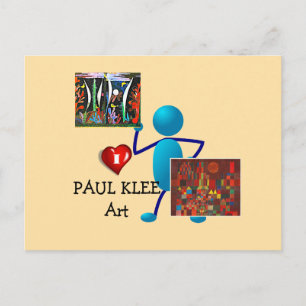 Cartão Postal Klee - Arte de Paul Klee