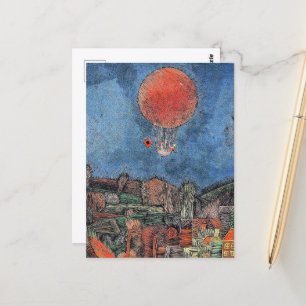 Cartão Postal Klee - Balão Der Luft