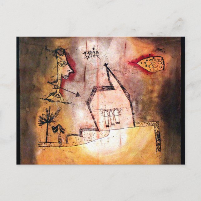 Cartão Postal Klee - Bebende kapelle anagoria (Frente)