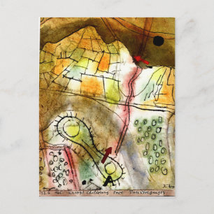 Cartão Postal Klee - Breve descrição de uma passagem de montanha