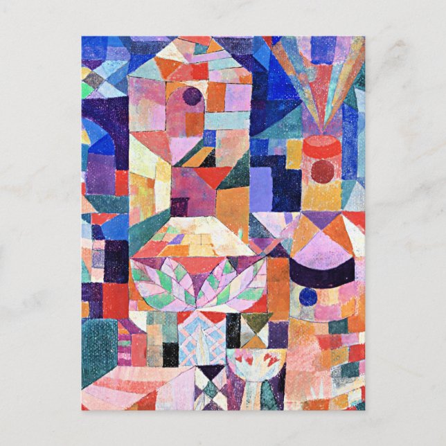 Cartão Postal Klee - Burggarten (Frente)