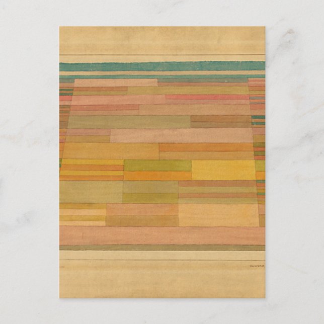 Cartão Postal Klee - Campos Medidos (Frente)