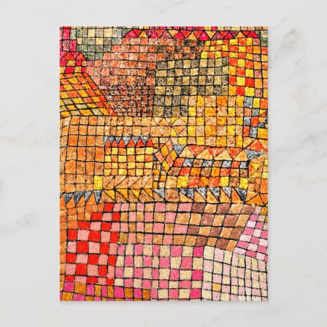 Cartão Postal Klee - Castelo da Cidade Kr. (Frente)