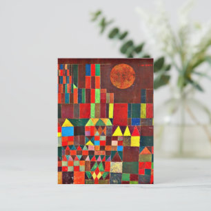 Cartão Postal Klee - Castelo e Sol