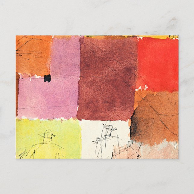 Cartão Postal Klee - Composição com Figuras, (Frente)
