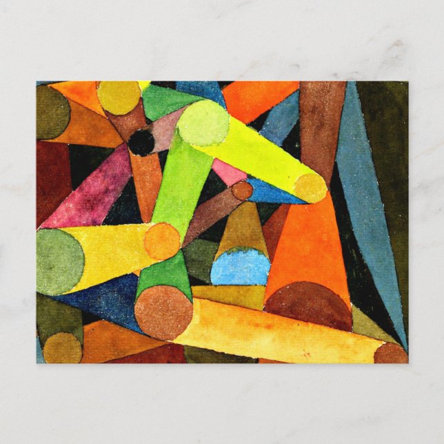 Cartão Postal Klee - Cor da água da Montanha Aberta (Frente)