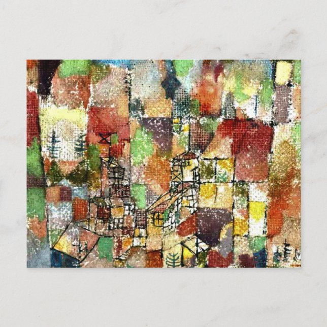 Cartão Postal Klee - Duas Casas de Campo (Frente)