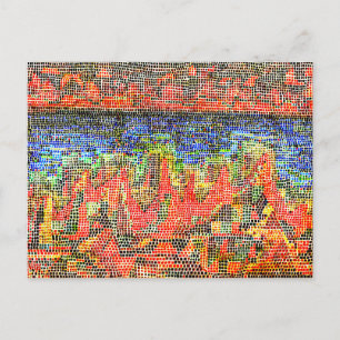 Cartão Postal Klee - Falésias à Beira-Mar