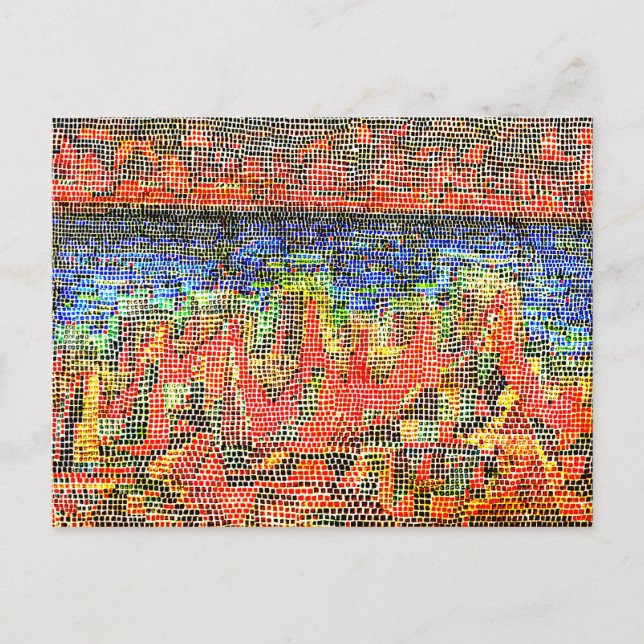 Cartão Postal Klee - Falésias à Beira-Mar (Frente)