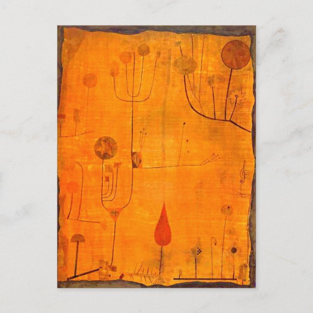 Cartão Postal Klee - Frutas em vermelho (Frente)