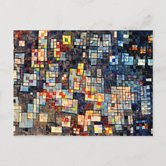 Cartão Postal Klee - Glashauser Viertel (Frente)