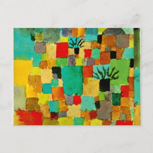 Cartão Postal Klee - Jardins do Sul da Tunísia (Frente)