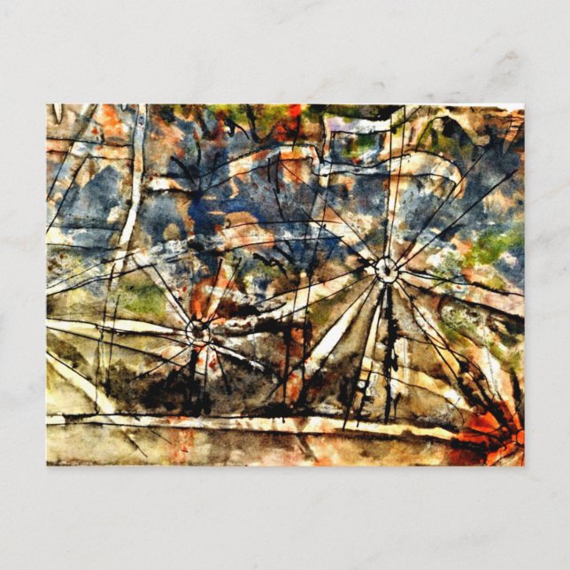 Cartão Postal Klee - Lâmpadas de Rua (Frente)