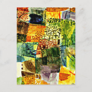 Cartão Postal Klee - Lembrança de um Jardim