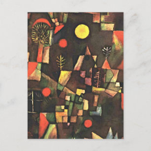 Cartão Postal Klee - Lua cheia