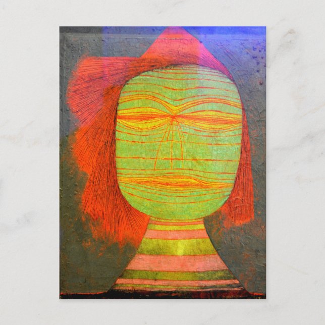 Cartão Postal Klee - Máscara do Ator (Frente)