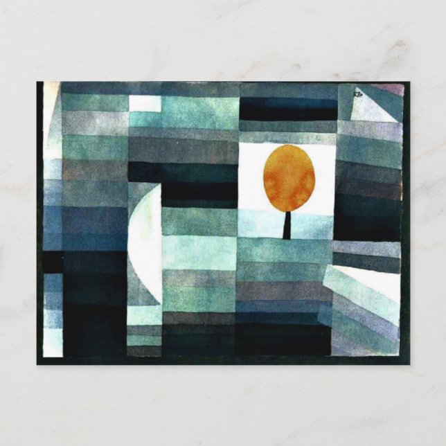 Cartão Postal Klee - Mensageiro do outono (Frente)