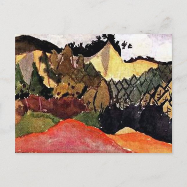 Cartão Postal Klee - Música do Amor pela Nova Lua, (Frente)