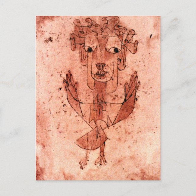Cartão Postal Klee - Novo Anjo (Angelus Novus) (Frente)