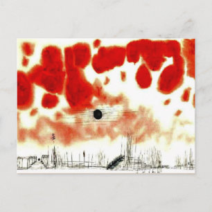 Cartão Postal Klee - Nuvens sobre Bor,