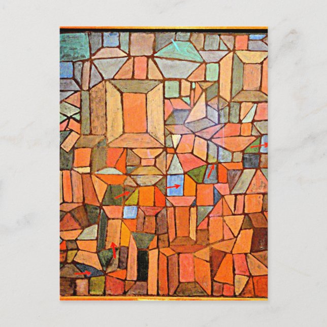 Cartão Postal Klee - O Caminho para a Citadel (Frente)