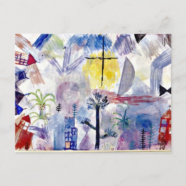 Cartão Postal Klee - Paisagem Inacabada (Frente)