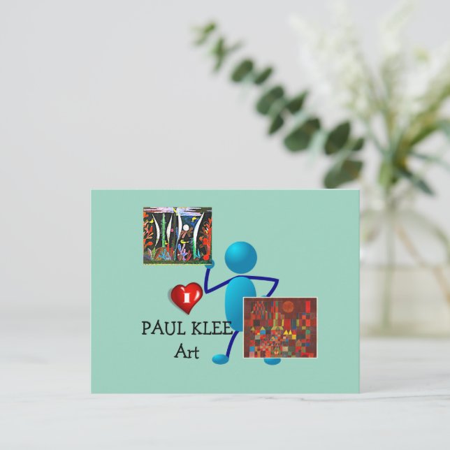 Cartão Postal Klee - Paul Klee Art (Em pé/Frente)