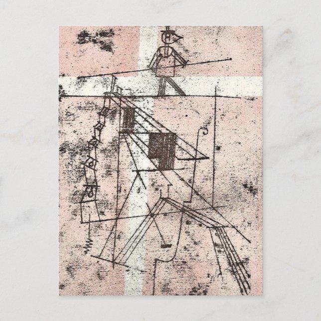 Cartão Postal Klee - Rope Dancer (Frente)