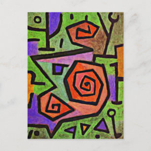 Cartão Postal Klee - Rosas heroicos,