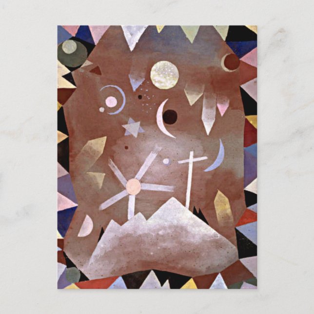 Cartão Postal Klee - Uber Bergferhe (Frente)