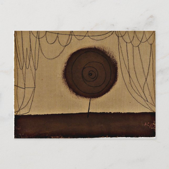 Cartão Postal Klee - Uma Flor Executa (Frente)