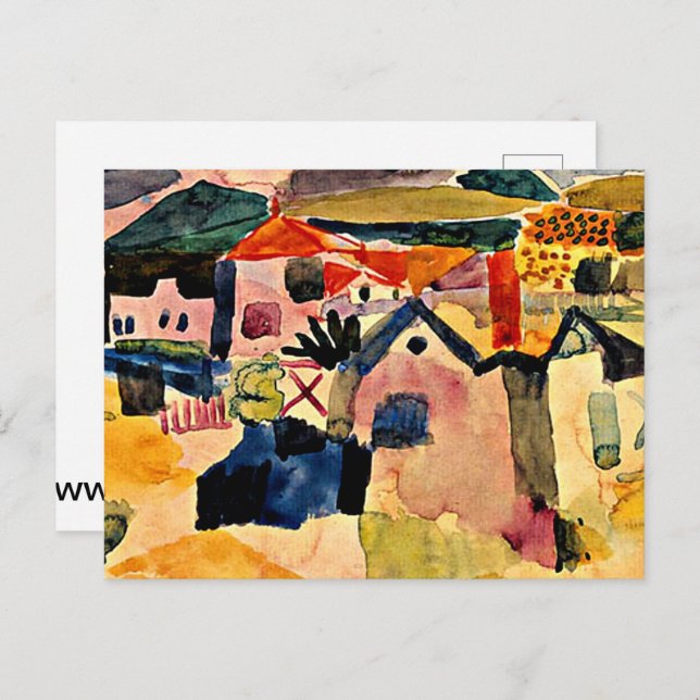 Cartão Postal Klee - Vista de Germain Santo (Frente/Verso)