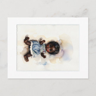 Cartão Postal Kleines Herz, große Augen: Ein Hauch Nostalgie 