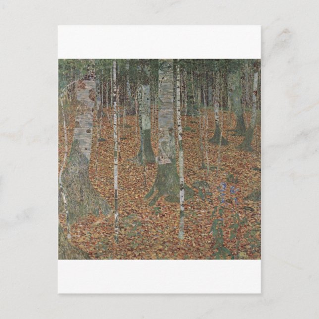 Cartão Postal Klimt, Gustav-Birkenwald (Frente)