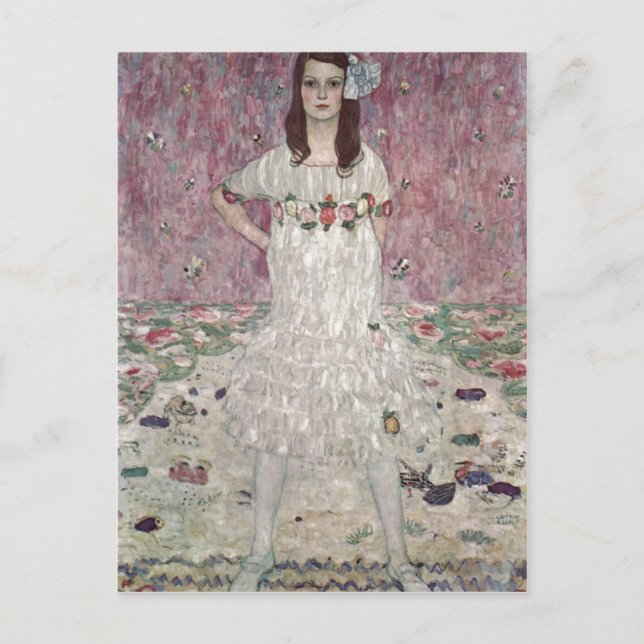 Cartão Postal Klimt, Gustav Portr?t der Eugenia (M?da) Primavesi (Frente)