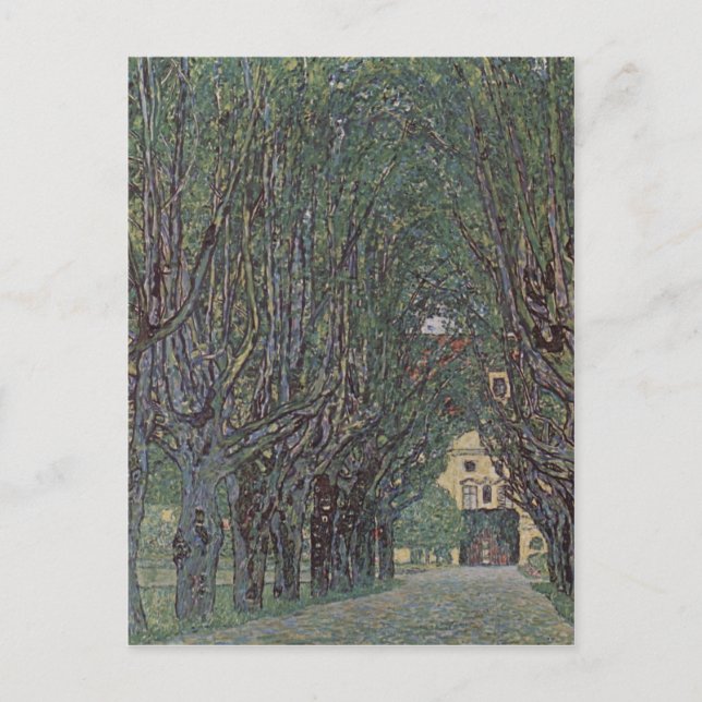 Cartão Postal Klimt, Gustav Weg im Park von Schlo? Kammer 1912 T (Frente)