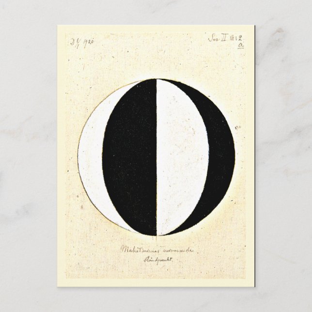 Cartão Postal Klint - No. 2a O atual ponto de vista de Mahatmas (Frente)