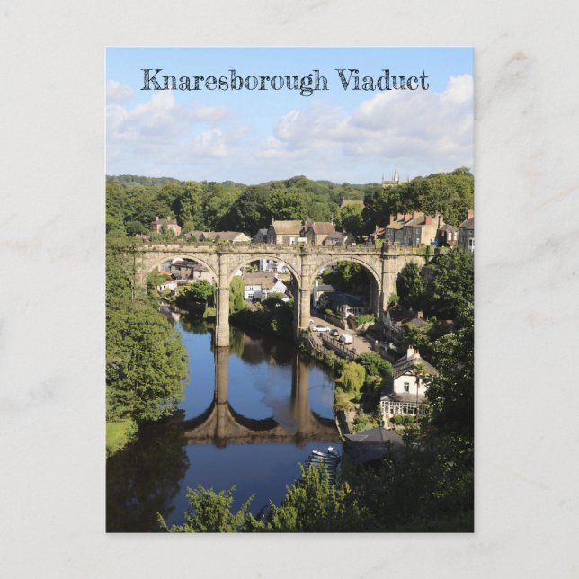 Cartão Postal Knaresborough Viaduct, Inglaterra (Frente)